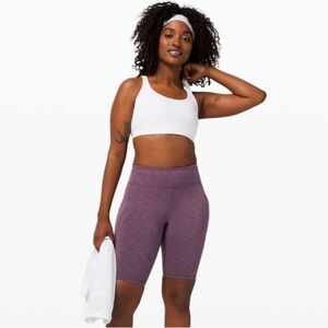 Lululemon Invigorate High-Rise Short 10” Heathered Black Currant Size 2